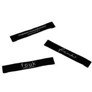 Etiquette de taille tissée recyclée personnalisée Etiquette de cou damassée haute densité pour vêtements d'extérieur Vêtements Pays de fabrication Etiquette de pantalon design - Product Image 5