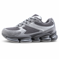 Chaussures de course rétro pour hommes, amortissantes, respirantes en maille, baskets épaisses à semelle segmentée, baskets de sport décontractées pour la marche
