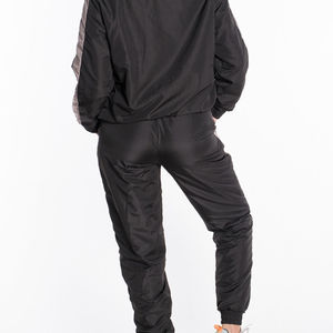 Custom <b>Women's</b> Spring Solid Eco-Friendly Windbreaker Tracksuit Lightweight Waterproof <b>Jacket</b> and Jogger Pants Sportswear Set - Product Image 5
