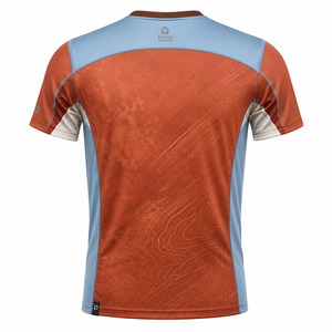 เสื้อแพเดล OEM พรีเมียม ระบายอากาศได้ดี แห้งเร็ว พร้อมช่องระบายอากาศแบบตัดด้วยเลเซอร์ และลายพิมพ์แบบซับลิเมชั่นสีดินเผา - Product Image 3