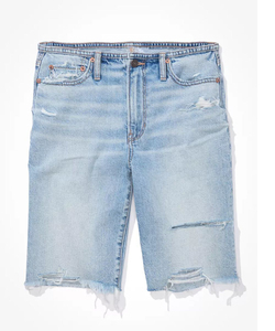 Women Attractive Color and Design Denim Baggy Loose Breathable <b>Bermuda</b> Style <b>Shorts</b> <b>Ladies</b> Rip and Edge Relax Ripped <b>Shorts</b> - Product Image 1