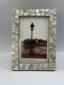 กรอบรูปฝังมุกทำมือ ลายตารางเปลือกหอย - Product Image 1