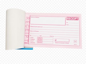 Hawamahal Cash Receipt <b>Book</b> Carbon Copy Receipt <b>Book</b> 50 plus 50 Carbon pages 100 Page Receipt <b>Book</b> 19x11cm White Paper Ruled - Product Image 2