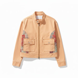 Chaqueta de Mezclilla con Cierre para Hombre, Diseño Clásico, Algodón Resistente, Ligera, Transpirable, Informal, para Uso Diario - Product Image 1