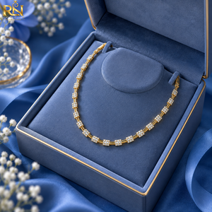 Collier avec pendentif en diamant de laboratoire taille baguette, couleur DEF, clarté VVS2 |   Bijoux fins en or massif 9K 14K 18K de qualité supérieure, coupe excellente, unisexe - Product Image 3
