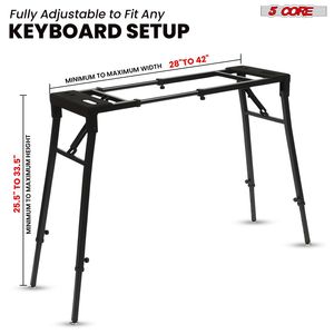 Soporte Ajustable para Piano Digital Eléctrico de Alta Resistencia, Soporte para Teclado para Instrumentos Musicales de 54-88 Teclas - Product Image 2