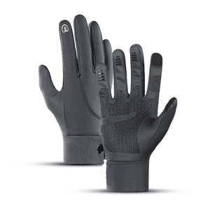 High Quality Unisex Running Gloves Fleece Liner Touch Screen Fingers Waterproof Anti <b>Slip</b> Riding Gloves Manufacturer Oem Service - Product Image 6