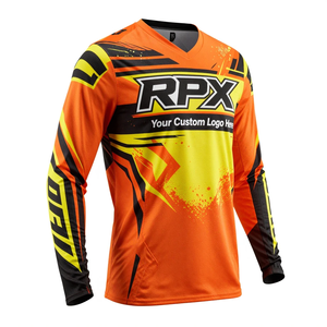 เสื้อเจอร์ซีย์มอเตอร์ครอสราคาถูก บริการ OEM แบบซับลิเมชั่น ชุดป้องกันสำหรับรถวิบาก เสื้อเจอร์ซีย์สำหรับแข่งมอเตอร์ครอสลงเขา เสื้อเจอร์ซีย์มอเตอร์ครอส - Product Image 2