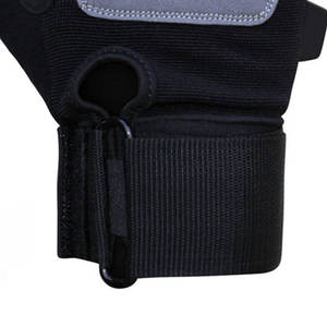 Guantes de Levantamiento de Pesas de Medio Dedo, Transpirables, Ligeros, de Microfibra, con Correa de Muñeca Ajustable, Antideslizantes, para Gimnasio, Deportes y Actividades al Aire Libre - Product Image 3