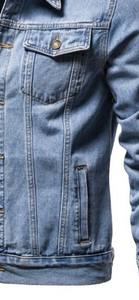 Veste en jean vintage décontractée d'hiver de haute qualité pour hommes avec logo, délavage acide, 100 % coton respirant, broderie - Product Image 6