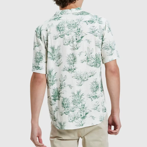 Wholesale New <b>Men's</b> Custom Logo Breathable Fashion <b>Short</b>-<b>Sleeved</b> Hawaiian Casual Summer <b>Shirt</b> Plus Size Printed Floral - Product Image 4