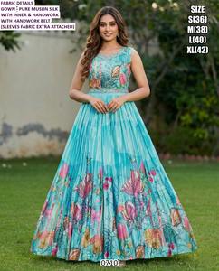 Vestido de Gala Largo con Bordado Floral Moderno Spring Aura, Cómodo y Transpirable, con Cintura Natural - Product Image 3