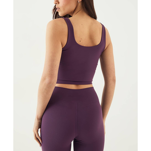 Soutien-gorge de sport pour femme, personnalisable avec logo frontal, maintien élevé, séchage rapide, respirant, en Spandex/Nylon, tailles adultes, vente en gros - Product Image 2