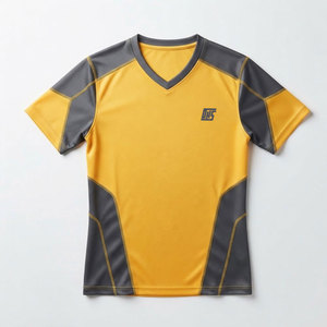 Maillot de sport personnalisé à col en V, respirant, léger, uniforme d'équipe, vêtements de sport performants pour joueurs et clubs - Product Image 1