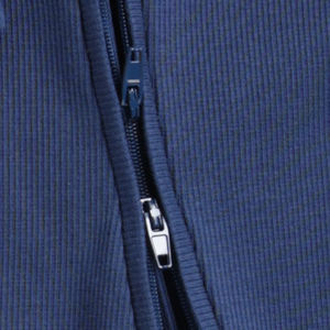 Premium Quality Bamboo Elastane Zip Romper-Azul marino - Product Image 5