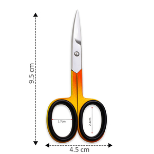 Ciseaux de manucure multifonctionnels en acier inoxydable pour la vente en gros, lame droite, pointe acérée - Product Image 2