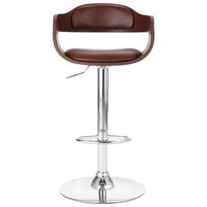 Chaise de bar marron, tabouret de bar confortable et élégant - Product Image 2
