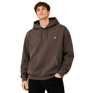 Acid Wash Cotton Fleece Hoodies for <b>Men</b> Oversized Streetwear <b>Pullover</b> Custom Logo Heavyweight Fabric Drawstring Bulk Wholesale - Product Image 1