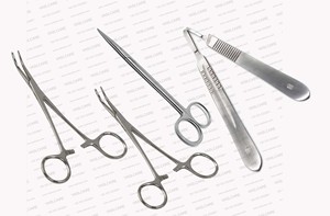 Set de Desbridamiento Vaslcare para Cirugía Menor con Curetas Óseas y Tijeras Metzenbaum, Herramientas Médicas de Desbridamiento para Podología y Cuidado de Traumatismos - Product Image 2