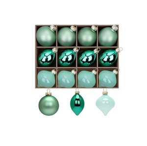 Ornement de Noël Souvenir, Boule Commémorative de Noël 2025, Cadeaux en Verre pour les Amateurs de Noël, Ornements Ronds en Verre Transparent - Product Image 4