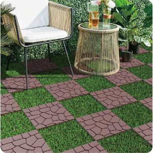 Piastrelle per Pavimenti a Incastro Fai-da-Te da 12 Pollici, Stile Pietra per Interni ed Esterni, Installazione Rapida e Semplice, Modulo per Pavimento da Patio - Product Image 3