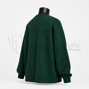 Sudadera con cuello redondo y estampado gráfico extragrande para hombre, sudadera con estampado universitario personalizado, sudadera estilo streetwear, fabricante OEM - Product Image 4