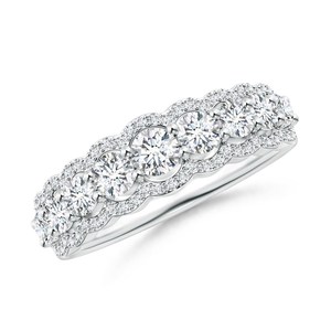 Anillo de Eternidad de Diamante Cultivado en Laboratorio de 1 Quilate, Chapado en Rodio, Plata de Ley 925 y Oro Sólido de 14K, Proveedor Mayorista OEM ODM - Product Image 4
