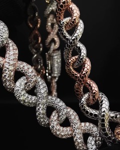 Joyería Fina Personalizada con Letra, Nombre, Número o Logotipo, Estilo Rapper Bling Iced Out, Colgante Redondo de Moissanita y Diamantes, Joyería Hip Hop - Product Image 4