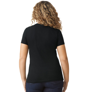 Camiseta Clásica de Verano para Mujer, Cuello Redondo, Algodón Suave, Informal, Manga Corta, Ecológica, Transpirable, con Logotipo Bordado, para Uso Diario - Product Image 2