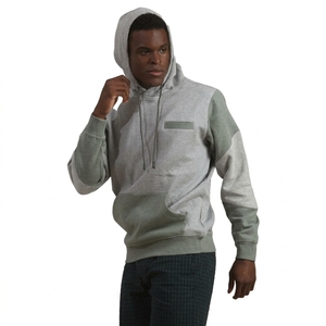 <b>Top</b> Quality Streetwear Men's Color Block Hooded Sweatshirt <b>Raglan</b> Sleeve Pocket Casual Knitted Regular Fit Autumn Wear - Product Image 1