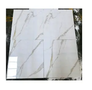 建築材料中国マヨリカ600x600ポリッシュ仕上げインテリアスクエア磁器大理石スラブ壁ガラス床タイル