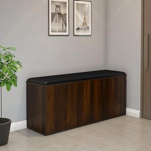 MADE WOOD Solid Sheesham Wood <b>Shoe</b> Cabinet with <b>Storage</b> Shelves Wooden <b>Shoe</b> Rack & Entryway Organizer for Home - Product Image 1