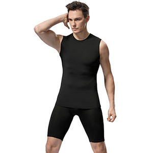 Custom Logo Printing Eco-Friendly Quick Dry 180g Cotton/Polyester Men's Casual Workout Summer Breathable Knitted Tank <b>Top</b> - Product Image 1