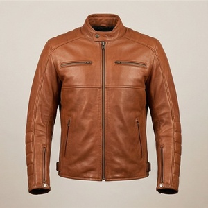 Veste de moto en cuir véritable pour homme de qualité supérieure, nouvelle arrivée, vestes de moto d'hiver, protections amovibles, personnalisables - Product Image 1