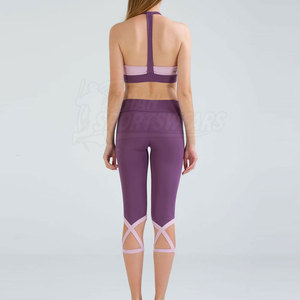 Conjunto de Yoga para Mujer Hecho a Medida, Material Ecológico Transpirable, Cintura Elástica, Dos Piezas, para Yoga, Ejercicio y Viajes - Product Image 2