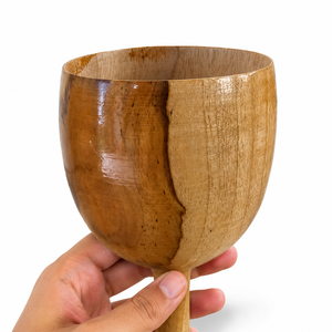 Juego de Copas de Vino de Madera de Teca Natural, Copas de Vino Hechas a Mano, Artículos de Bar Ecológicos, Colección de Regalos - Product Image 4