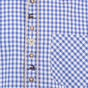 Chemises traditionnelles bavaroises unisexes de haute qualité, chemises Trachten, 100% coton, séchage rapide, coupe régulière, prix abordable - Product Image 3