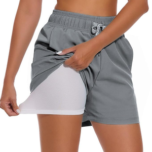 Shorts décontractés pour femmes, coupe ample, au-dessus du genou, couleur unie, respirants et confortables, pour un usage quotidien - Product Image 4