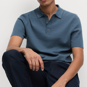 Polos de Algodón Tejido para Hombre, Tallas Grandes, Logotipo Personalizado, Fabricante OEM, Tela Suave y Transpirable, Ajuste Cómodo, Suministro al por Mayor - Product Image 3