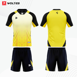 Ensemble de maillots de football personnalisés, séchage rapide, respirant, uniforme d'équipe, logo personnalisé, hommes, femmes, enfants, Wolves JP OEM ODM - Product Image 3