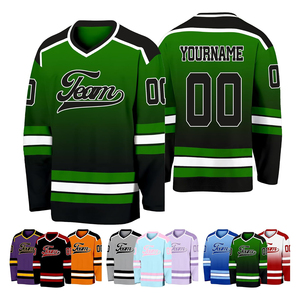 Derniers articles : Maillot de hockey sur glace unisexe personnalisé, respirant, col en V, manches longues, vêtements de sport d'équipe, personnalisable ODM OEM - Product Image 5
