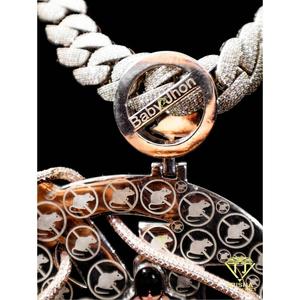 Luxury Initial Letter Pendant With <b>Snake</b> Moissanite Diamond 925 Sterling <b>Silver</b> Hip Hop <b>Chain</b> Personalized Jewelry Wholesale - Product Image 5