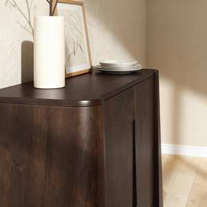 Aparador alto Vandana Stellar Zenova de madera de mango oscuro - Product Image 5