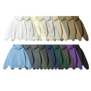 Sweat à capuche unisexe vert olive en polaire à manches longues avec logo sur le devant et poche kangourou, décontracté, 100 % polyester - Product Image 6