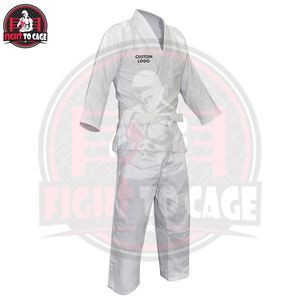 Custom Made Breathable 100% Cotton Lightweight Stretch Judo Suit Front Automated Cutting Martial Arts Wear for Unisex Adults - Product Image 3