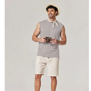 Blusa sin mangas con cremallera, mezcla de algodón suave, top informal, precio de fábrica, camisa sin mangas con cremallera frontal para mujer - Product Image 1