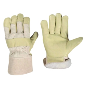 Cold-Resistant Canadian Rigger Leather Working Gloves Breathable Cowhide Grain Leather CE Certified Safety <b>Cuff</b> 11 oz Hand <b>Arm</b> - Product Image 1