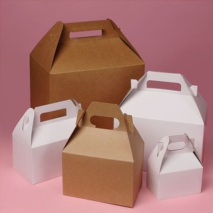 Eco-Friendly Disposable Kraft Paper Food Packaging Custom Logo Clamshell Takeaway <b>Box</b> Wholesale Factory - Product Image 6