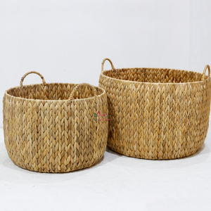 Artex Dong Thap Grands paniers de rangement en jacinthe d'eau Coffrets cadeaux en osier faits à la main pour le stockage - Product Image 1