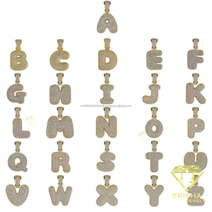Collier Pendentif Personnalisé Plaqué Or Lettre « N » Bijoux Hip Hop Mode en Gros - Product Image 4